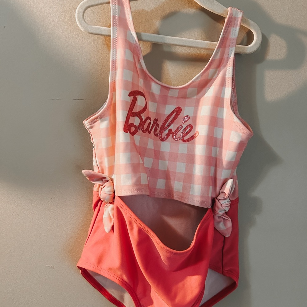 Barbie Pink One Piece Swimsuit Retro Style